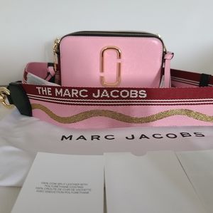Marc jacobs snapshot baby pink /red multi